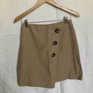 S Beige Pencil Skirt